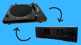 How to Connect a Turntable to the Aux Input on a Receiver [upl. by Asilef439]