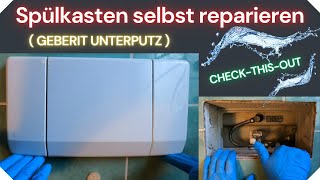 Spülkasten selbst reparieren  GEBERIT UNTERPUTZ [upl. by Kunkle]