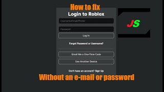 How to log into ROBLOX without a password or email [upl. by Arrahs]