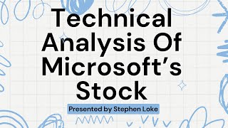 Technical Analysis Of Microsoft Stock  Stock is BULLISH [upl. by Merta]