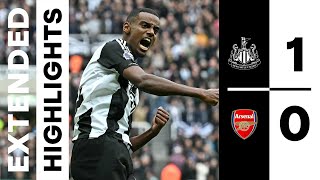 Newcastle United 1 Arsenal 0  EXTENDED Premier League Highlights [upl. by Fries67]