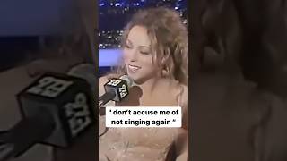 Mariah Carey SHUTS DOWN a hater in a live interview shorts [upl. by Tillford]