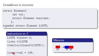 Les listes chaînées piles et files en C  Partie 1mp4 [upl. by Lamoureux]