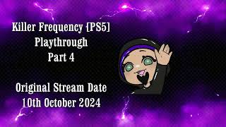 Killer Frequency PS5 Playthrough Part 4  No Commentary [upl. by Doble349]