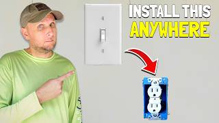 How To EASILY Add An Outlet In Any Room Using A Light Switch [upl. by Early]