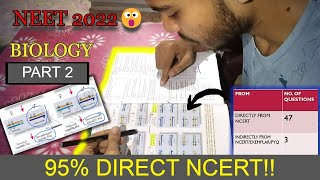 😍ALL NCERT QUESTIONS THAT CAME IN NEET 2022 BIOLOGY😱 NEET 2023 PREPARATION [upl. by Airahs]