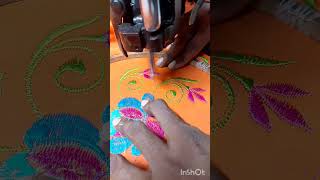 embroidery work flower design embroidarydesignstelugu video [upl. by Wimsatt]