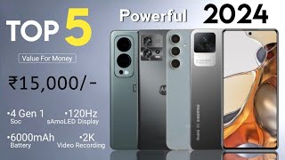 Top 5 Mobile Phones Under 15000 in February 2024  5G  6000mAh 120Hz 2K  Phone Under 15000 [upl. by Krispin575]