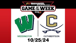 High School Football Weddington  Cuthbertson [upl. by Herc]