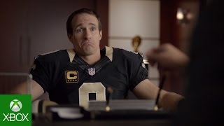 NFL on Xbox Fantasy Job Interview with Drew Brees [upl. by Yasibit]