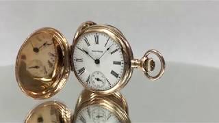 Antique American Waltham 14K Gold Double Hunter Pocket Watch Circa 1903 [upl. by Tavi]