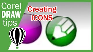 Making icons in Coreldraw [upl. by Aeslehc]