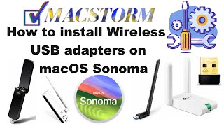 How to install Wireless USB adapters on macOS Sonoma [upl. by Alikee557]