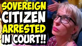 Sovereign Citizen Karen ARRESTED In Court Play STUPID GAMES Win STUPID PRIZES [upl. by Krenn925]