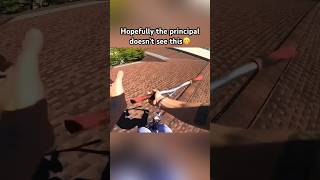 Hopefully my principal doesn’t see this… short shorts viral school scooter dangerous [upl. by Amalbena]