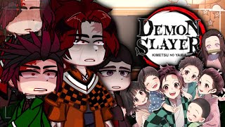 Past Kamado family react to Tanjiro Season 3 • Part 3 • Demon Slayer 🎴🌊 • GCRV [upl. by Ahselaf]