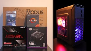 ASRock A320MHDV R40  AMD Ryzen 7 2700X  32GB DDR4  NOX XTREME MODUS  cheap PC Build budget [upl. by Mot]