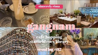 gangnam korea  cafe hopping  honey makgeolli  starfield library  line store  nct handprints [upl. by Christensen767]