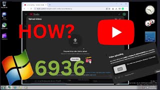 How I uploaded a video from Windows 7 Build 6936 [upl. by Edylc]