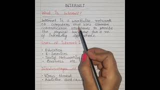 What is Internet explain  advantages and disadvantages of internet  shorts internet [upl. by Wetzell197]