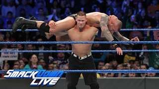 John Cena vs Randy Orton SmackDown LIVE Feb 7 2017 [upl. by Hendel]