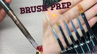 How to Prep AcrylicNail Art Brushes Easily  Glitterbels  Nails by Kamin [upl. by Niwdla218]