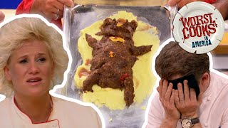 Top 10 MostOutrageous Dishes from Worst Cooks in America  Worst Cooks in America  Food Network [upl. by Omiseno]