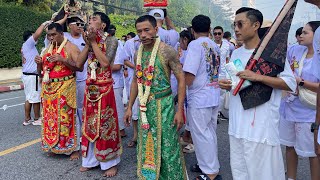 Phuket Vegetarian Festival 2024 Follow street procession Nine Emperor Gods Festival Thailand กินเจ [upl. by Wane]