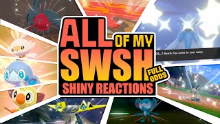 All of my Full Odds SwordShield Shiny Reactions Compilation [upl. by Ennaej]