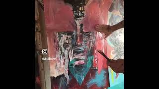 Demo Of My Expressive Painting Techniques [upl. by Aramaj]