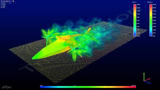 XFlow CFD  XV167 Experimental VTOL Aircraft [upl. by Erdnad]