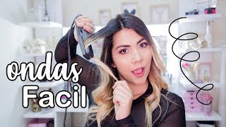 ONDAS FÁCILES CON PLANCHA DE CABELLO [upl. by Akimal]