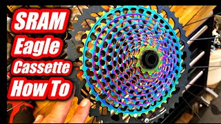 How To Remove And Install A SRAM Eagle Cassette On An XD Freehub [upl. by Bartie]