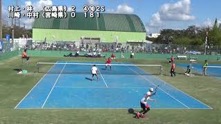 【好プレー集】2018 福井国体ソフトテニス競技 成年男子 準決勝13 広島県（村上・林）vs宮崎県（川﨑・中村） [upl. by Ecallaw]