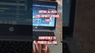 VIRTUAL DJ 2023 PRO INFINITY VERSION 7482 COMPATIBLE TO PIONEER DDJ 200 [upl. by Ticon380]