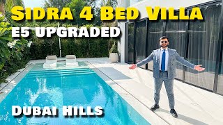 Tour Of Stunning Upgraded E5 Type Sidra Villa Dubai Hills Estate [upl. by Lenod640]