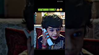 VEGETARIAN FAMILY 😱😂 comedy vegetarian shorts [upl. by Dyna]