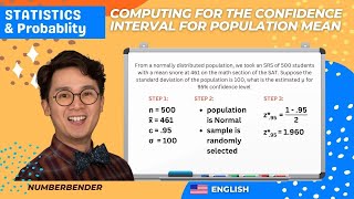 Statistics Computing for the Confidence Interval for Population Mean [upl. by Rozanna]