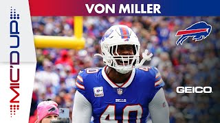 Von Miller Micd Up In Bills Big Win Over the Pittsburgh Steelers  Buffalo Bills [upl. by Redford]