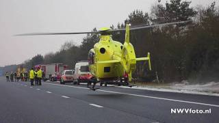 Ongeval A28 Li 552 Harderwijk met inzet van Lifeliner 3 [upl. by Adnoluy62]