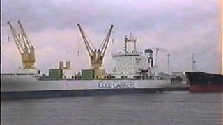 Banana Boat and other Merchant Ships in Zeebrugge Docks 1998 [upl. by Clarinda546]