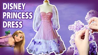 DIY Rapunzel disneybound dress [upl. by Arahd]