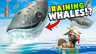 MAGIC Goat Makes it RAIN WHALES in New Goat Simulator REMASTERED [upl. by Ailime594]