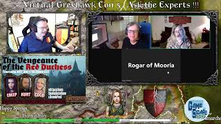 GREYHAWK Virtual Con 5 Ask the Experts Roger Moore Maldin Grodog Joseph Bloch [upl. by Ayoj]