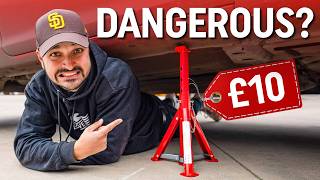 How Dangerous Is a £10 Axle Stand  Durability Test [upl. by Breed]