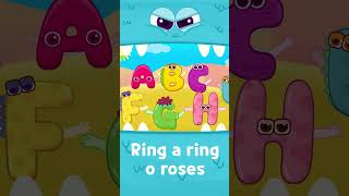 Ring a ring o roses action song with ABC monsters [upl. by Pulchi]