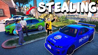 STEALING CAR FROM INTRACON LICENSING OFFICE KASAMA ANG FAMILIA DE CARNAPER SA GTA 5  TAGALOG [upl. by Esteban757]