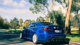 ISF REAR BUMPER CONVERSION FOR LEXUS IS250350  CARBON FIBER DIFFUSER INSTALL [upl. by Corine]