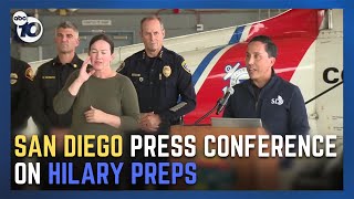 San Diego city leaders provide update on Hurricane Hilary preparations [upl. by Januarius]