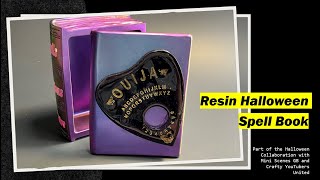 Crafting a Spooky Spell Book Resin Secrets amp Halloween Vibes [upl. by Suidaht]